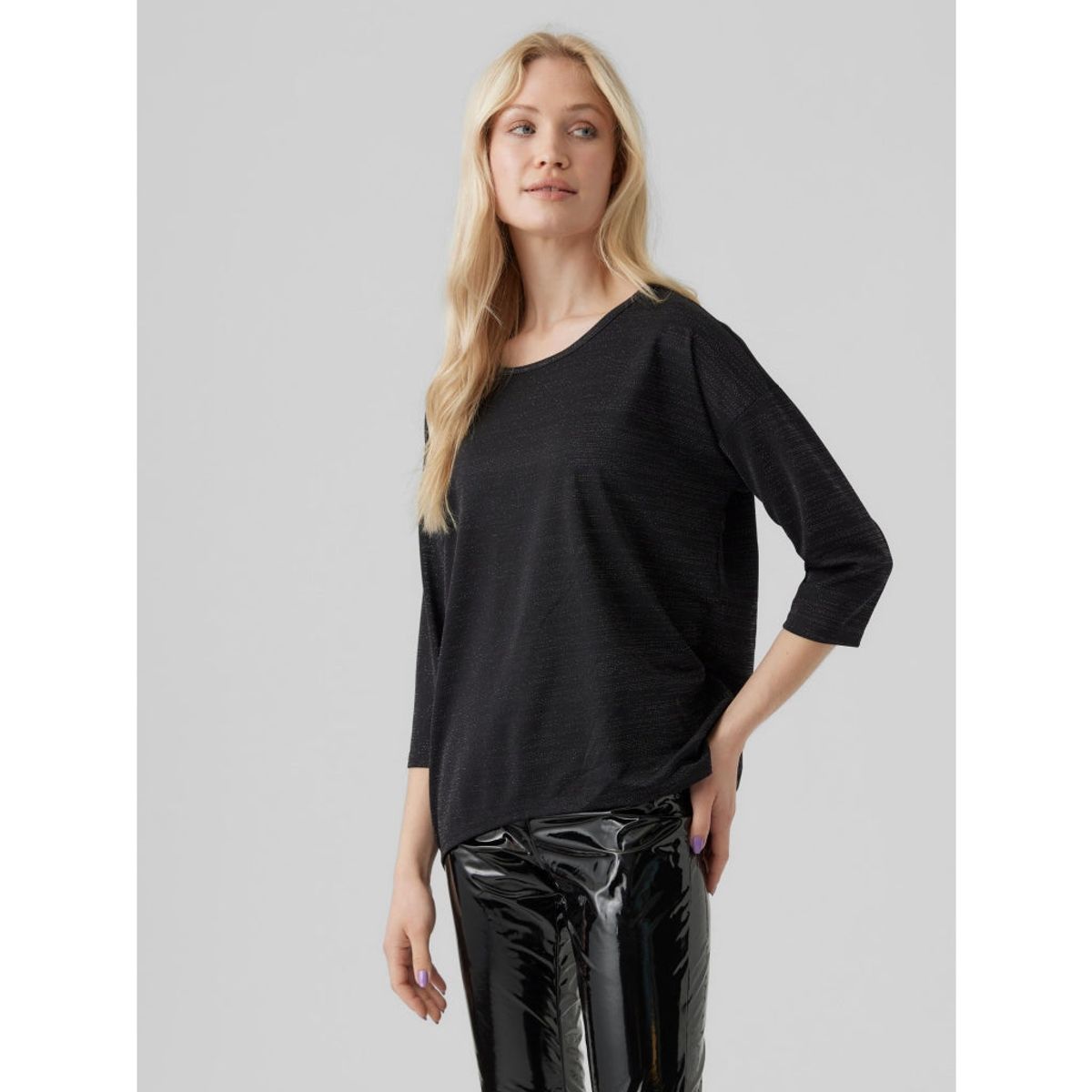 Vero Moda dame bluse VMMALENA - Black Black lurex