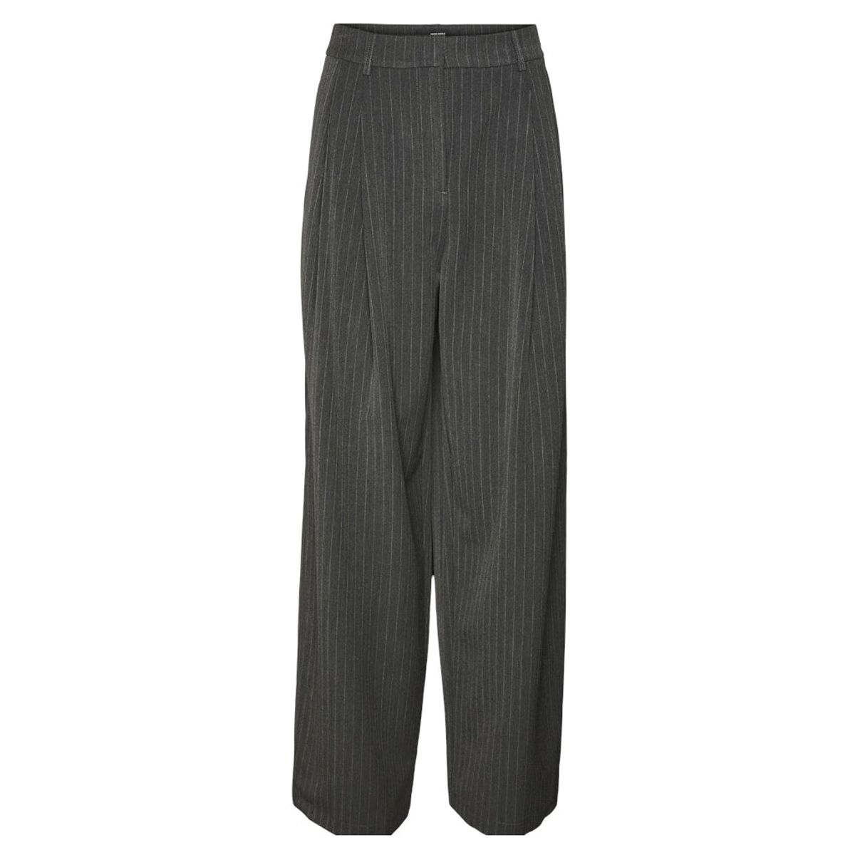 VERO MODA dame bukser VMSILJE - Dark Grey Melange PINSTRIPE