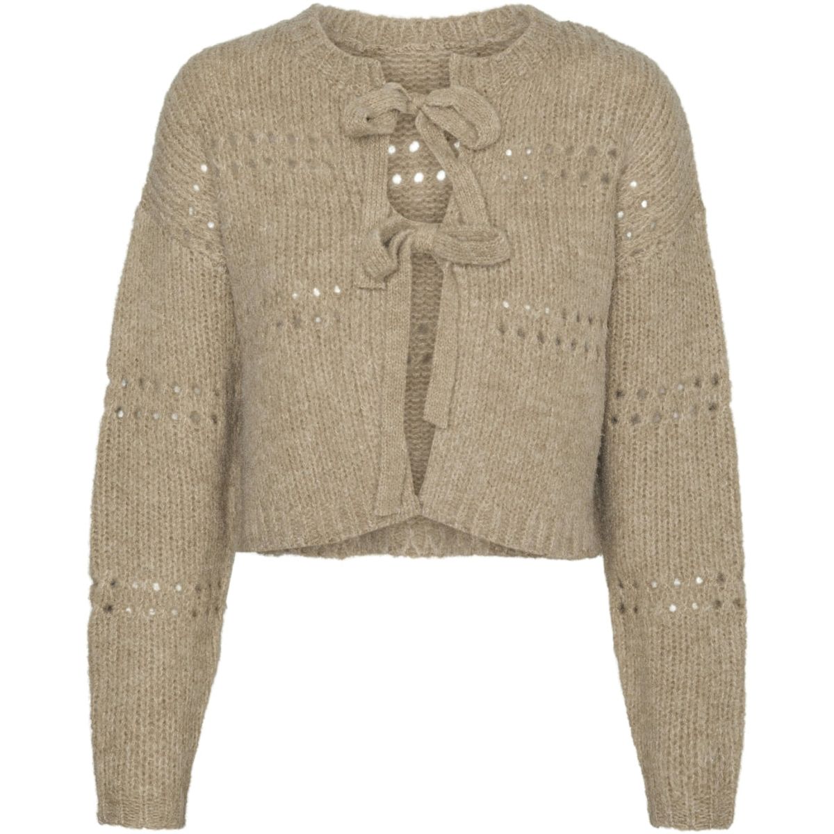 VERO MODA dame cardigan VMADELINA - Silver Mink W. MELANGE