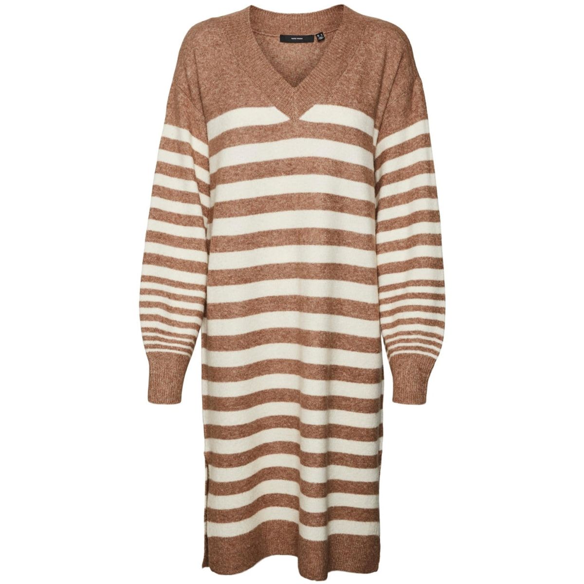 VERO MODA dame kjole VMHURRICANE - Brown Lentil W. BIRCH