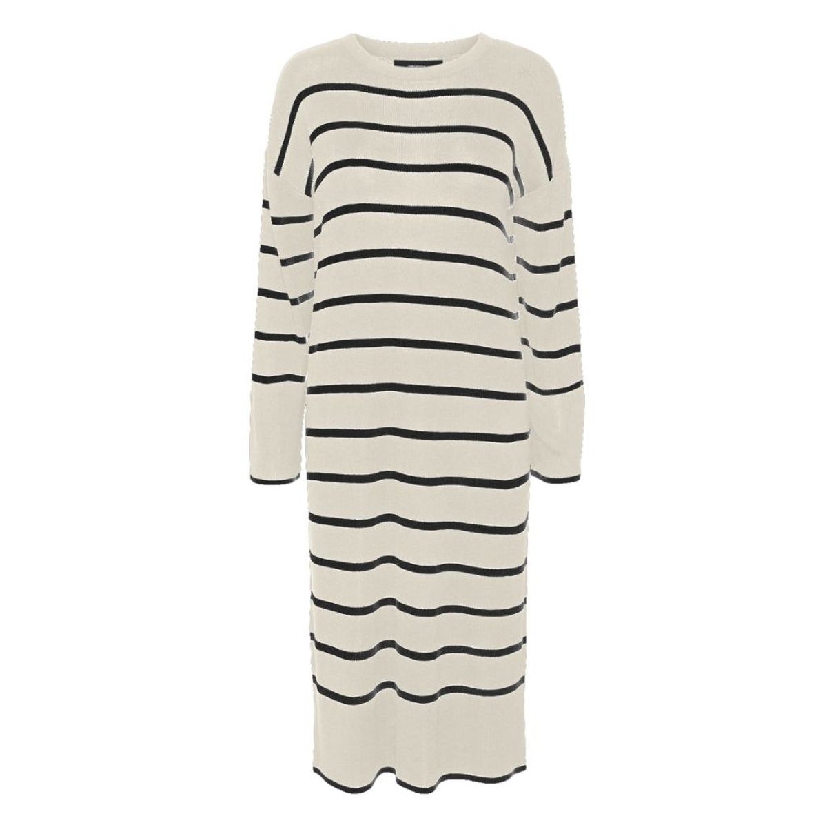 Vero Moda dame kjole VMJOANA - Birch Stripes W. Black