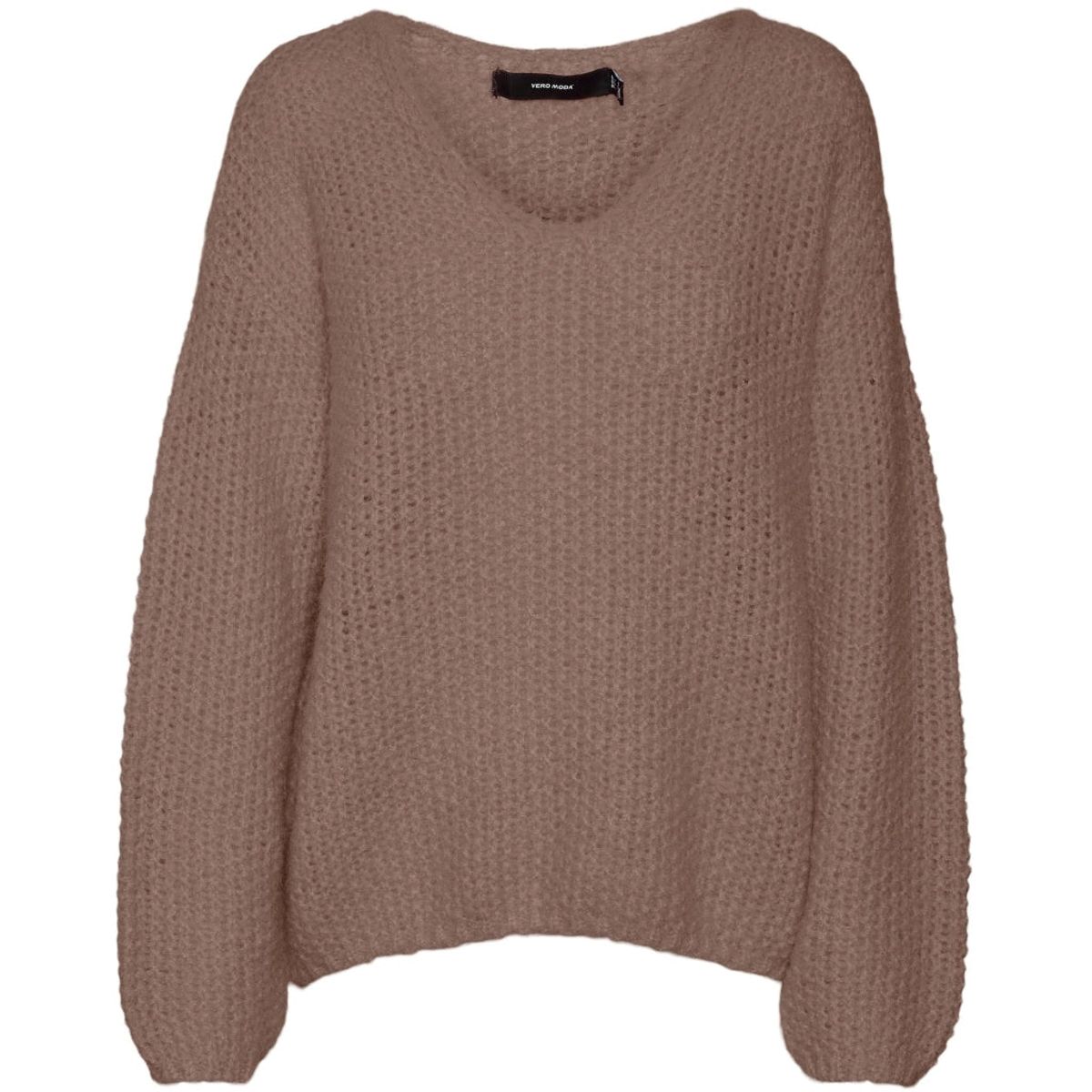 VERO MODA dame strik VMERIN - Brown Lentil