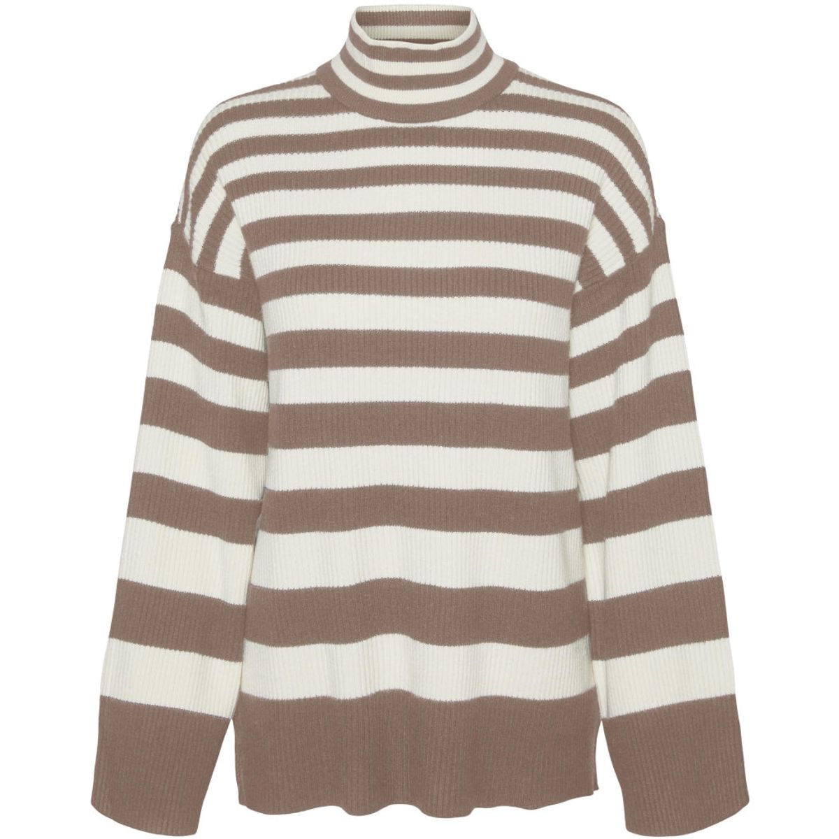 VERO MODA dame strik VMHERMOSA - Brown Lentil W BIRCH