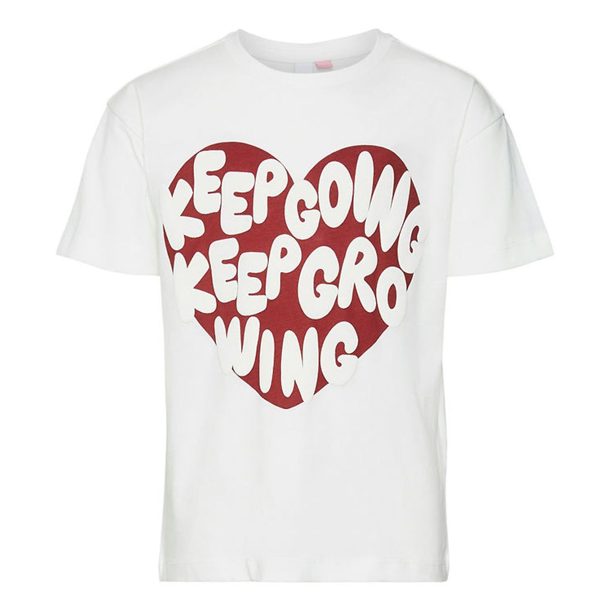 Vero Moda Girl T-shirt - VmAppleheart - Snow White/Frontprint Bi