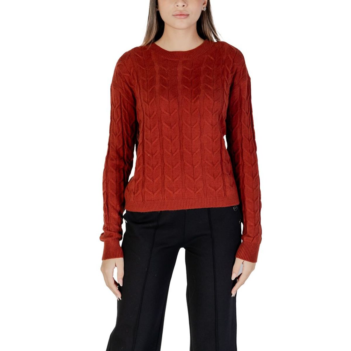 Vero Moda Red Viscose Sweater