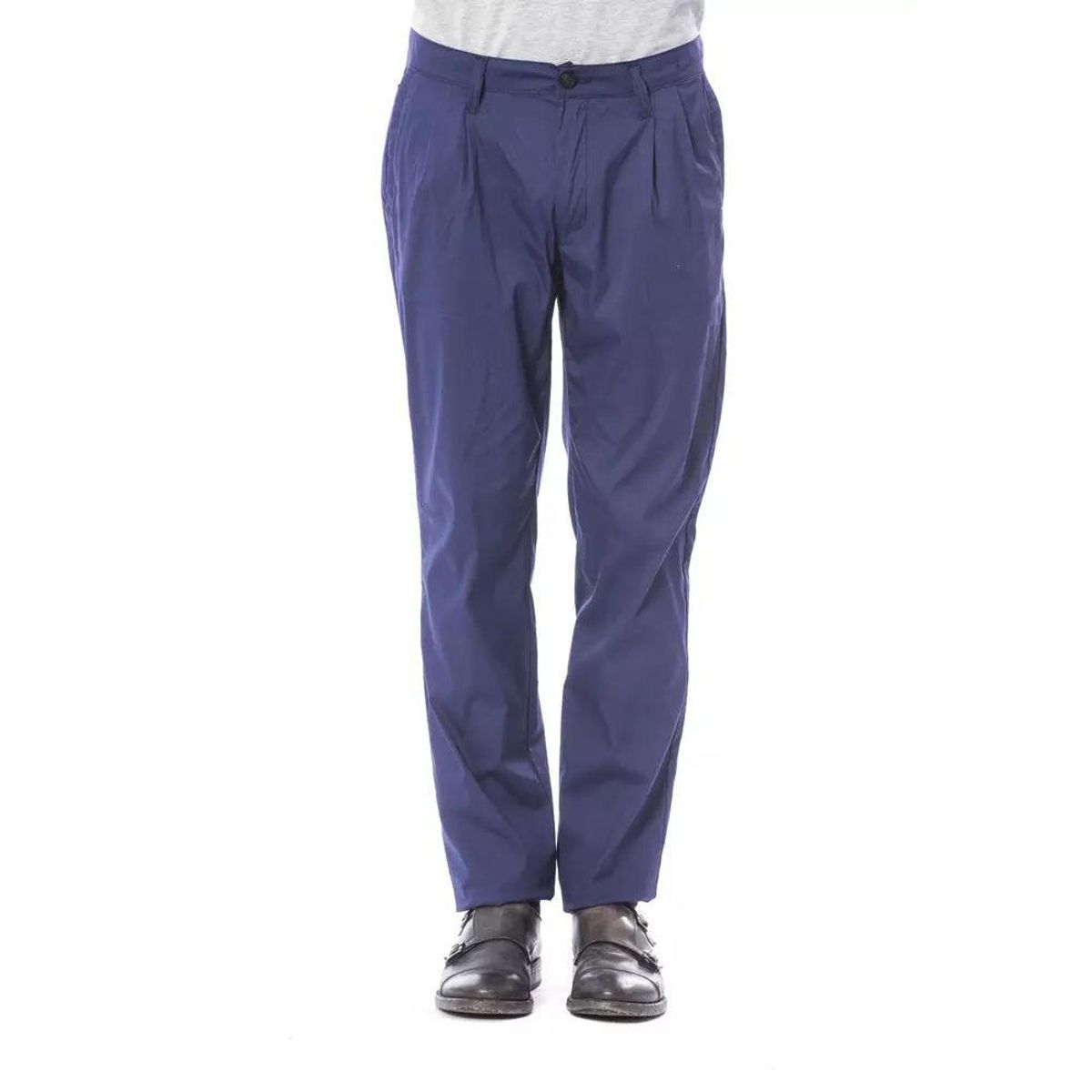 Verri Elegant Slim Fit Chino Pants in Blue