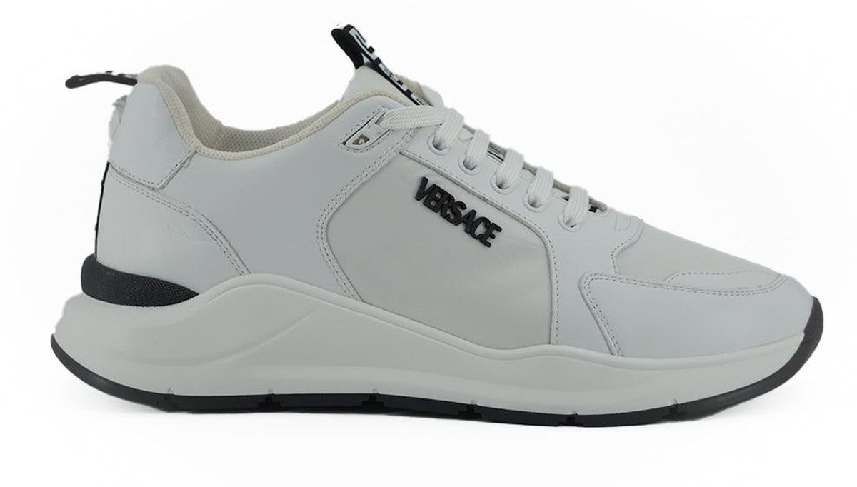 Versace Hvid Skind Læder Sneakers