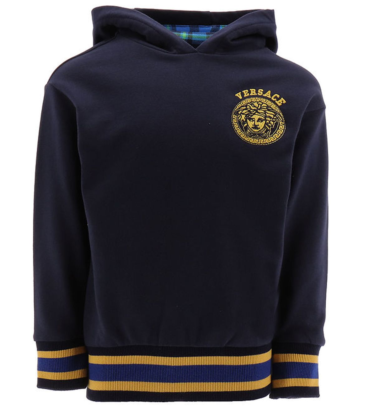 Versace Hættetrøje - Navy m. Guld/Blåternet