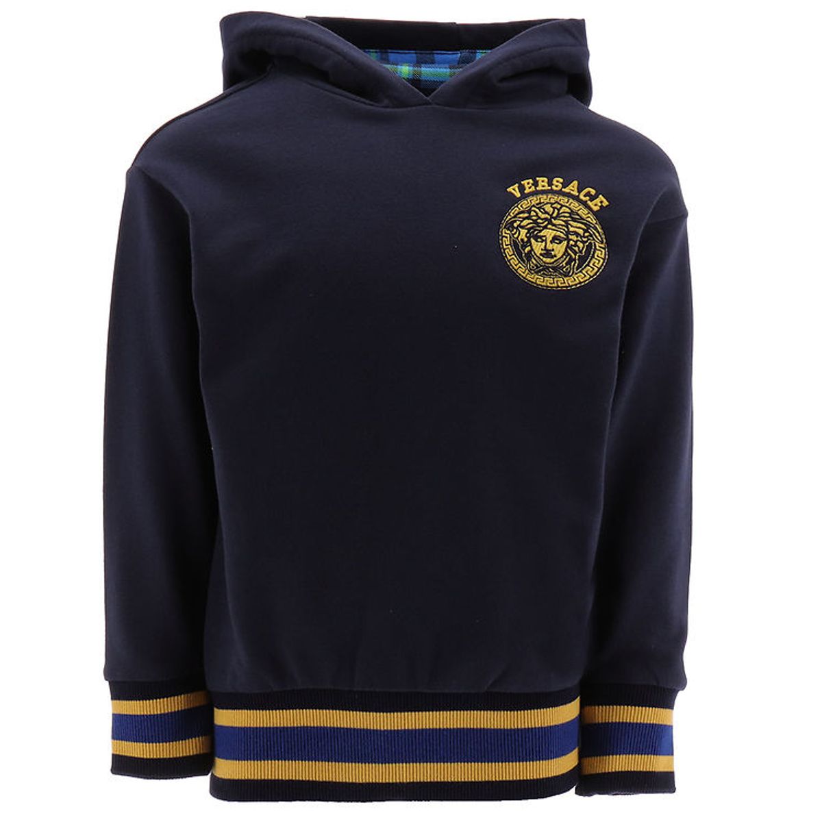 Versace Hættetrøje - Navy m. Guld/Blåternet