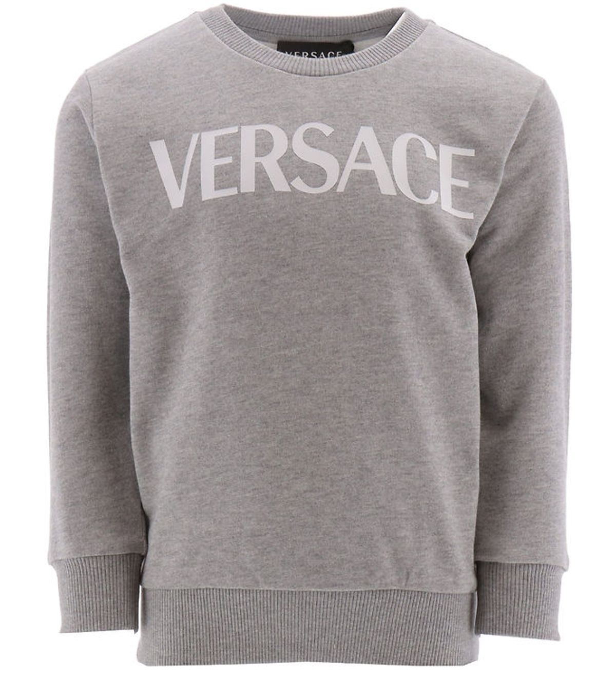 Versace Sweatshirt - Gråmeleret m. Hvid