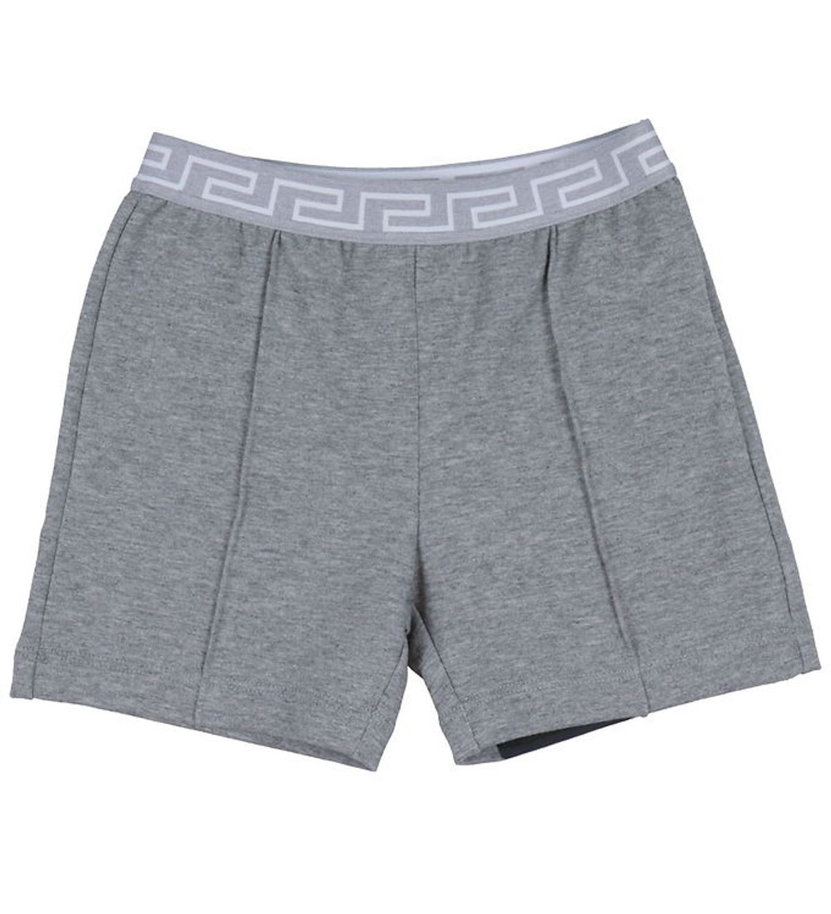 Versace Sweatshorts - Gråmeleret m. Hvid