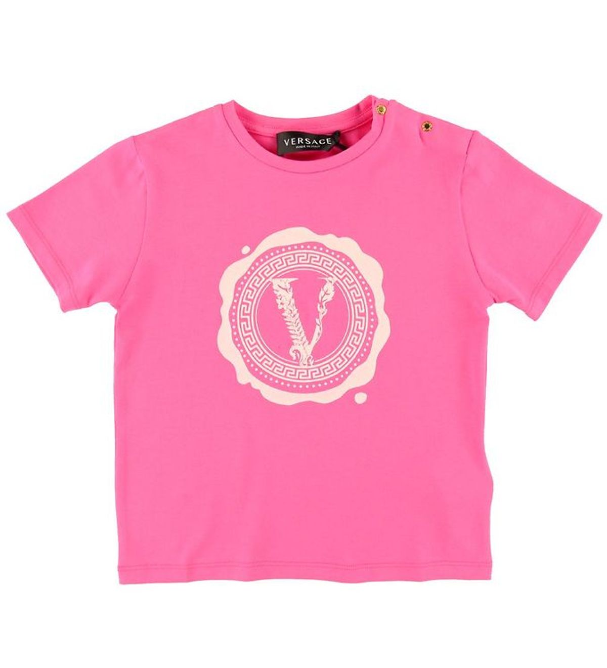 Versace T-shirt - Fuchsia m. Logo