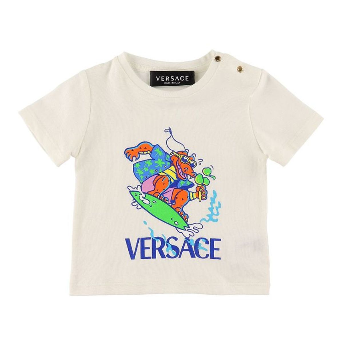 Versace T-shirt - Hvid m. Krokodille