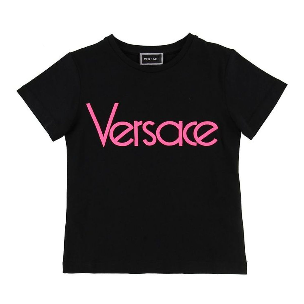 Versace T-shirt - Sort/Neonpink m. Tekst