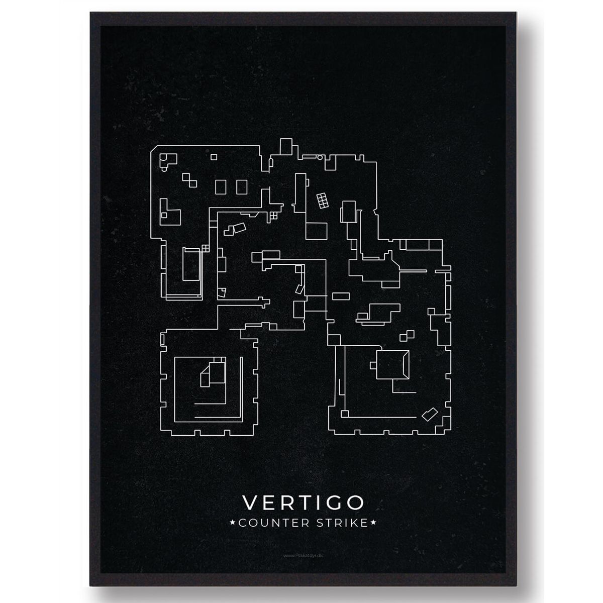 Vertigo map - CS gamerplakater (Størrelse: S - 21x29,7cm (A4))