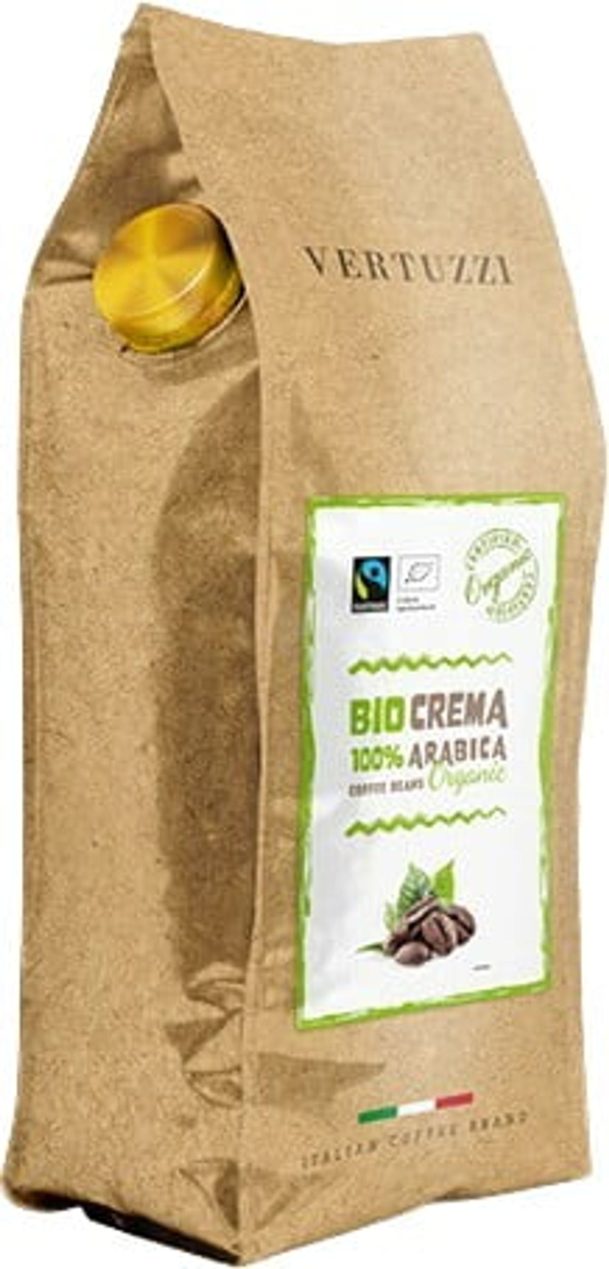 Vertuzzi - Bio Crema (1000g) - Kaffebønner