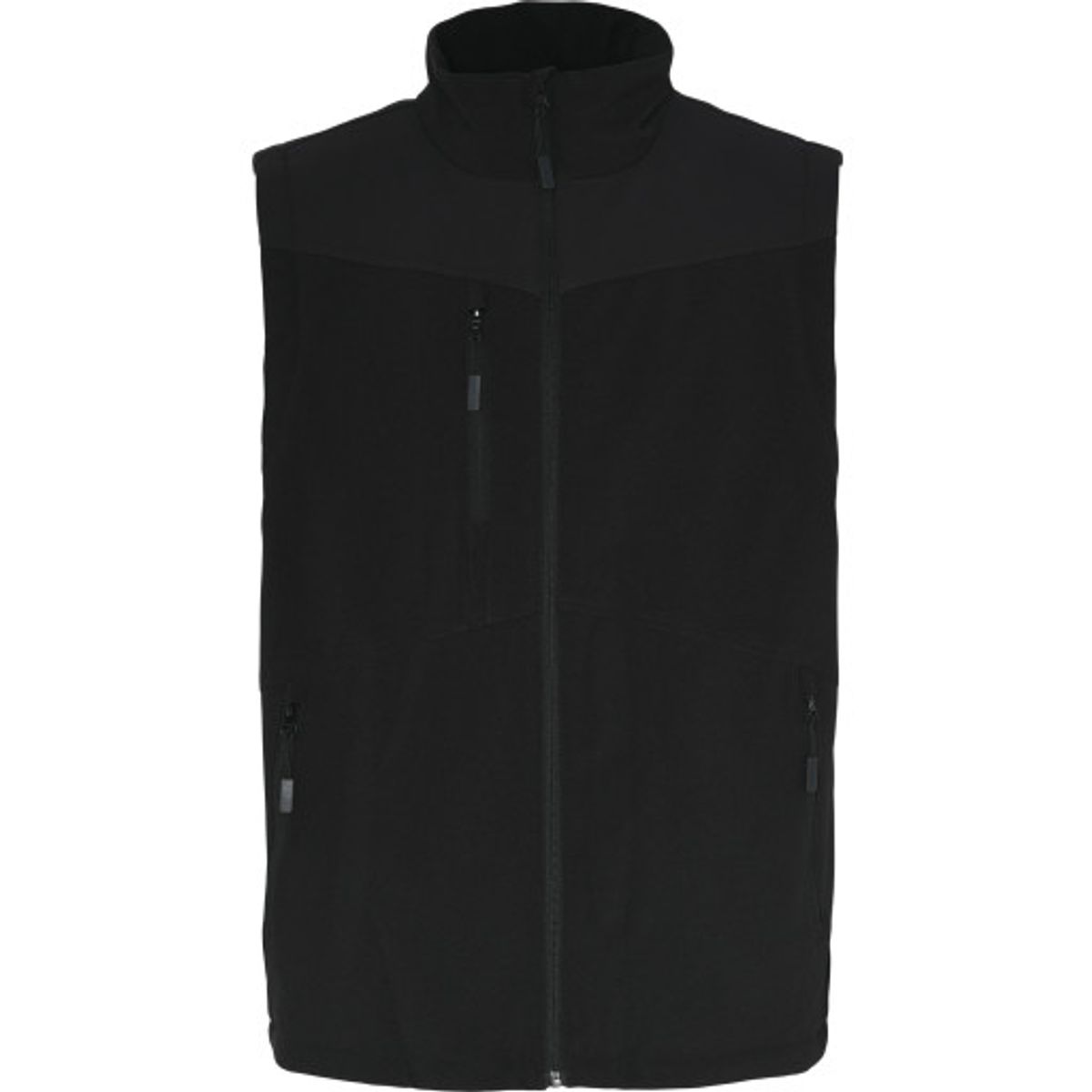 Vest med foer,Sort,XL