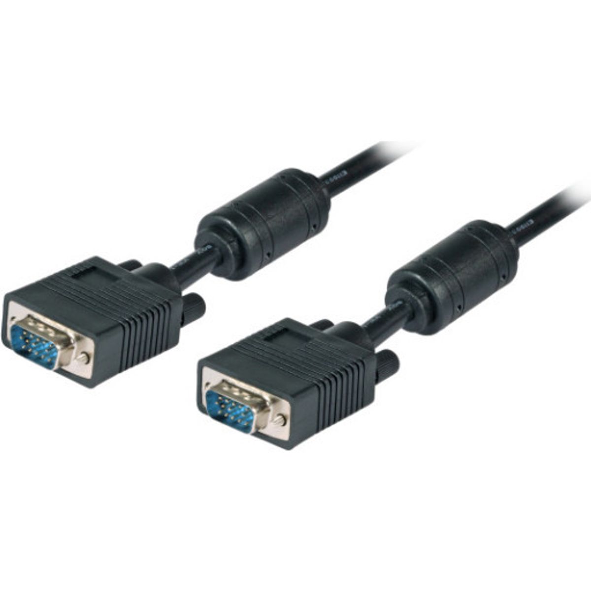 VGA kabel 10M Han/Han 2 x HD Dsub15 m/m, sort