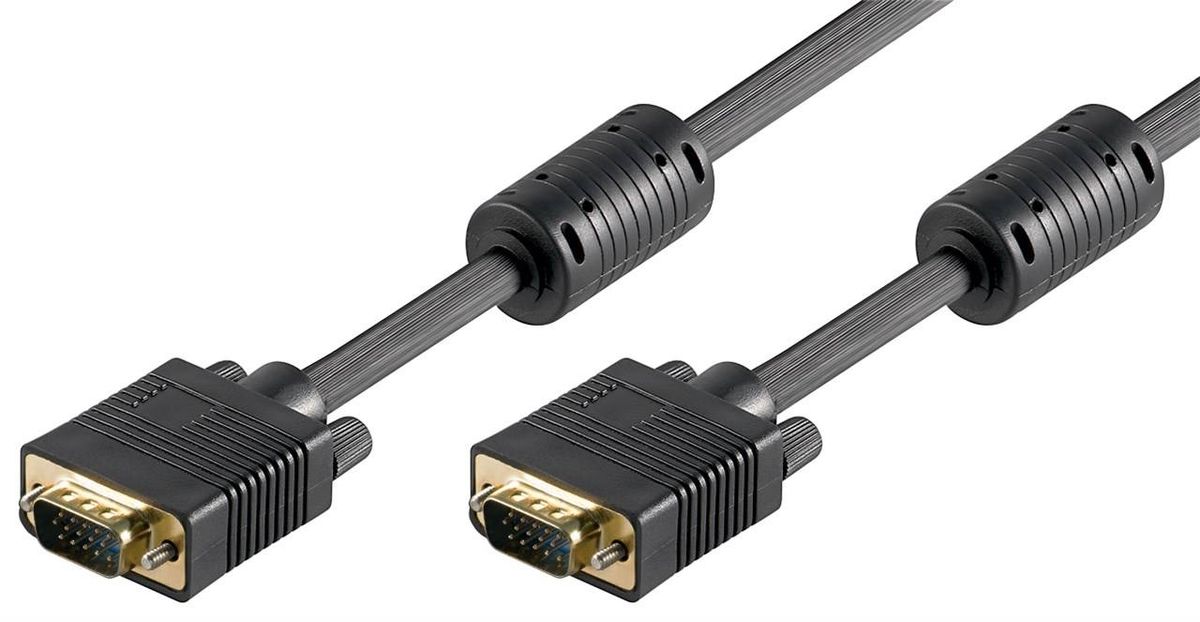 VGA kabel - Fuld HD - Guldbelagt- 2 m