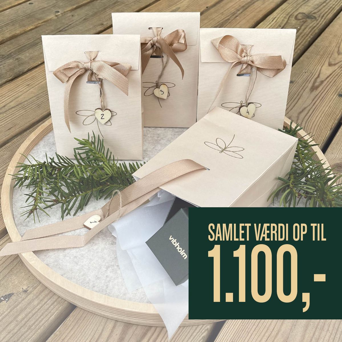 Vibholm Lykkepose - Adventskalender MIN VÆRDI 1100 kr.