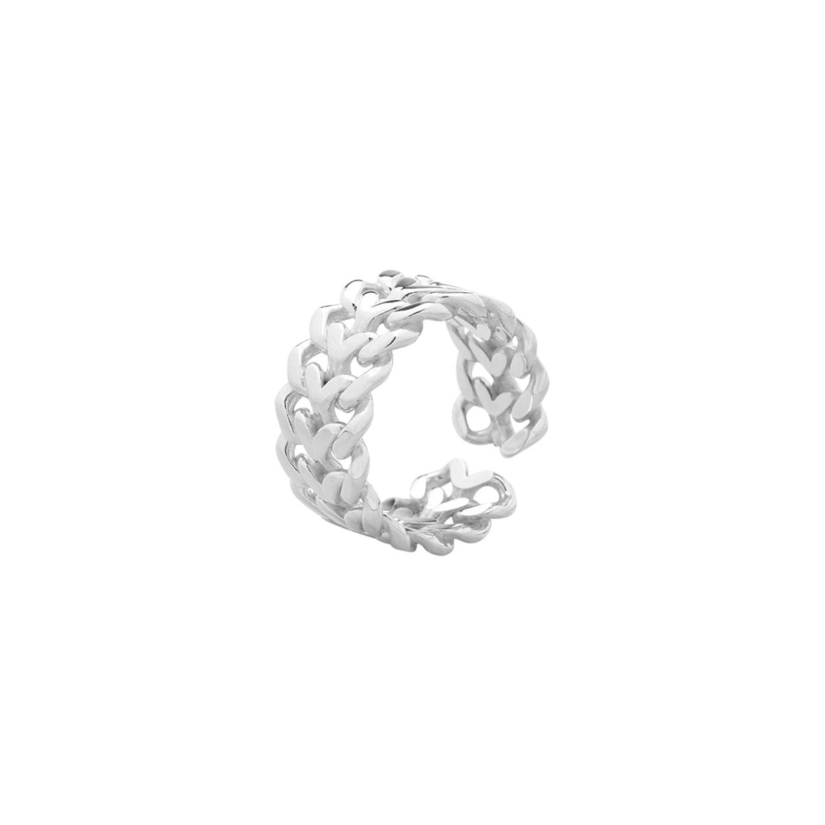 Vibholm Sølv Essentials- Flettet ring - VAN26177-RH