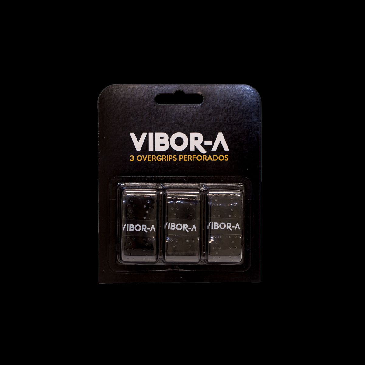 Vibor-A Blister 3 Pack Overgrips Pro Perf Black