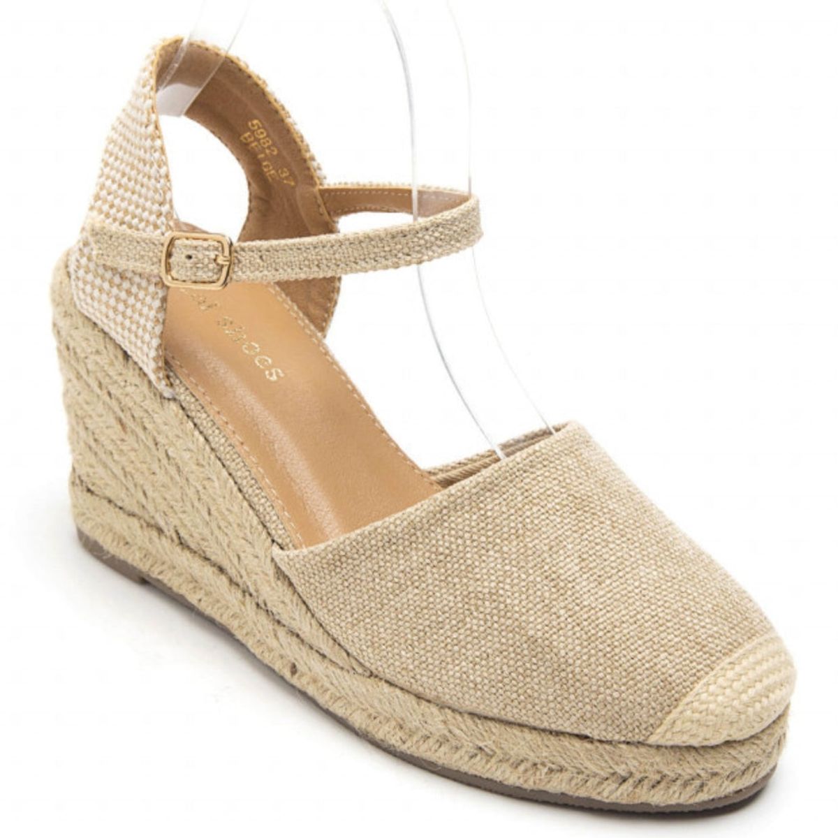 Vicca Dame plateau sandal 5982 - Beige