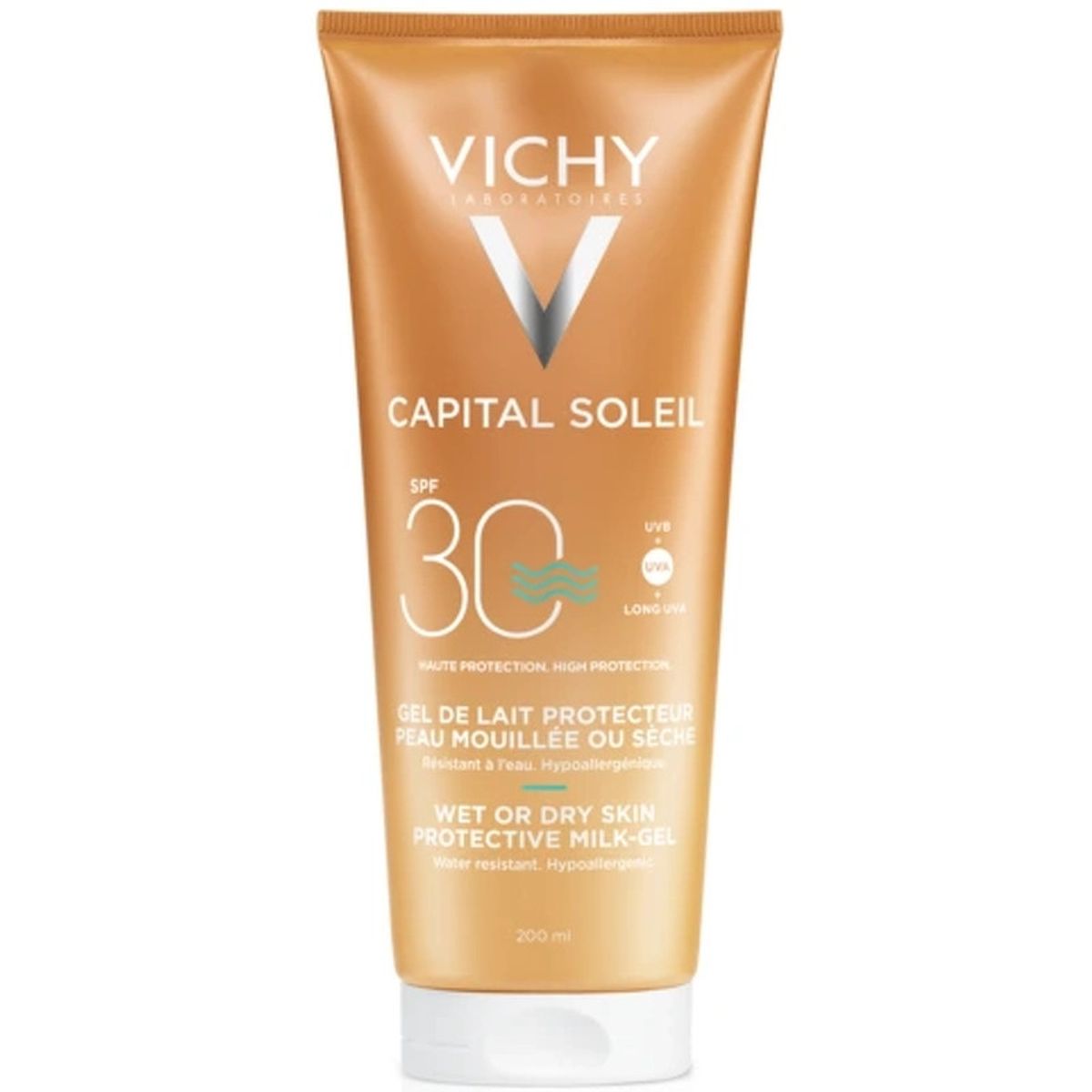 Vichy Capital Soleil Wet/Dry Skin Protective Milk-Gel SPF 30 - 200 ml