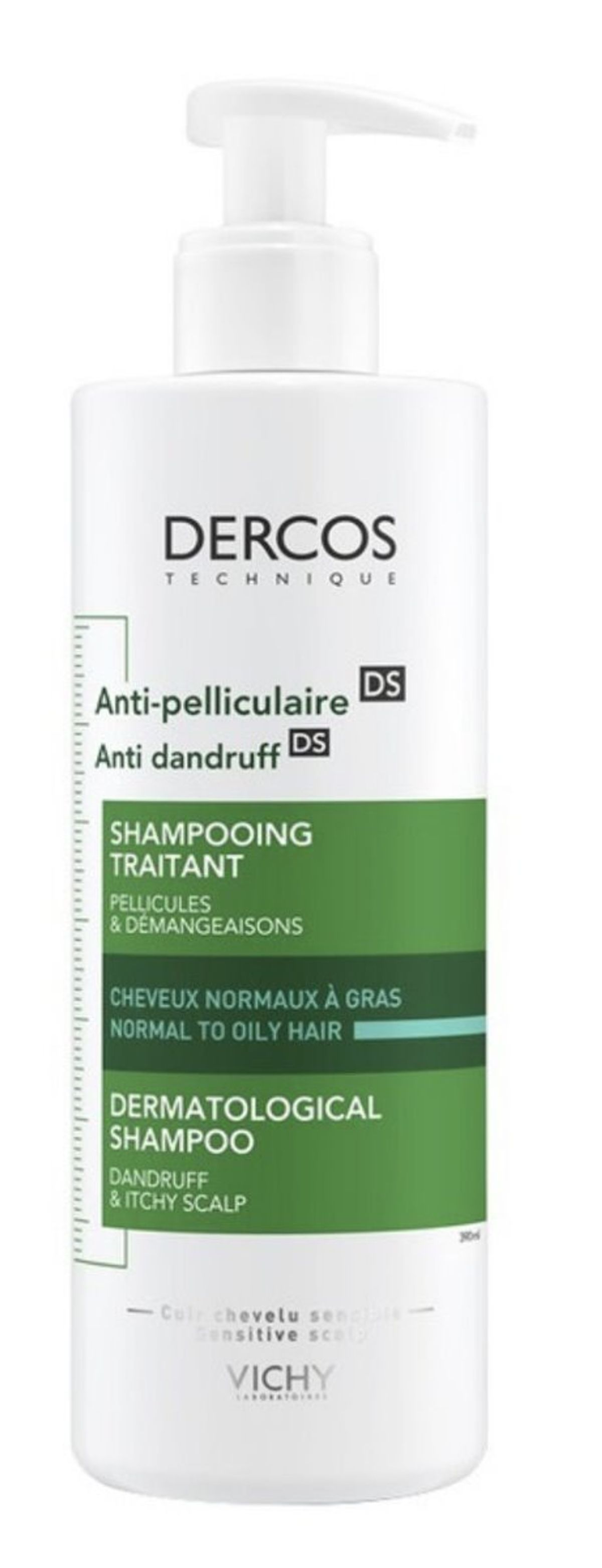 Vichy dercos technique anti dandruff dermatological shampoo 390ml