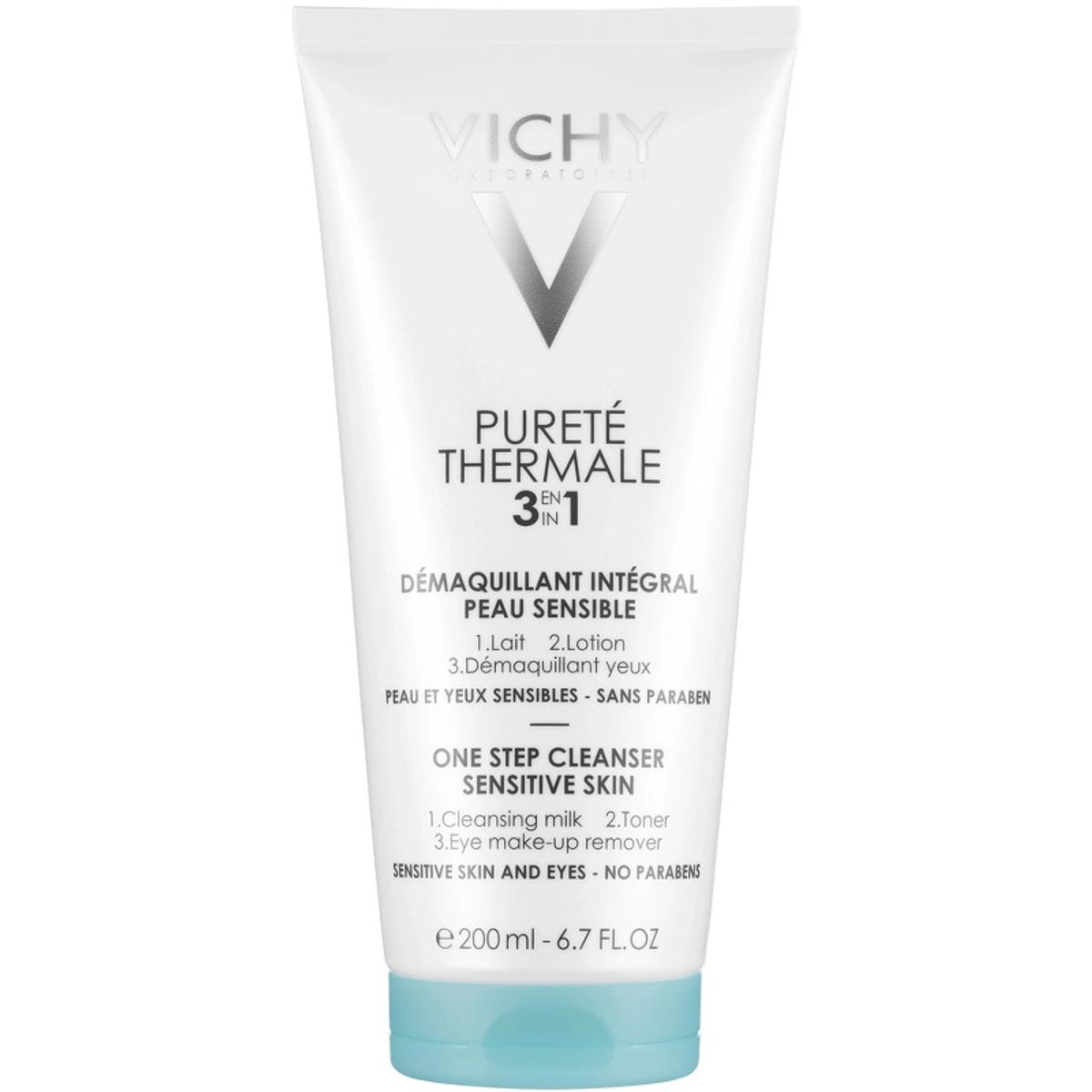 Vichy Purete Thermale 3-In-1 Step Cleanser Sensitive Skin 200 ml