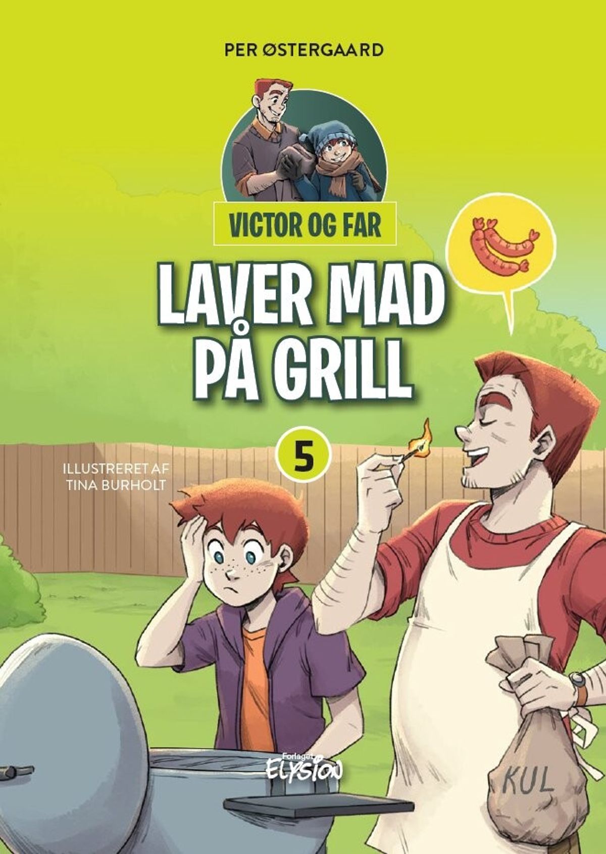 Victor Og Far Laver Mad På Grill - Per østergaard - Bog