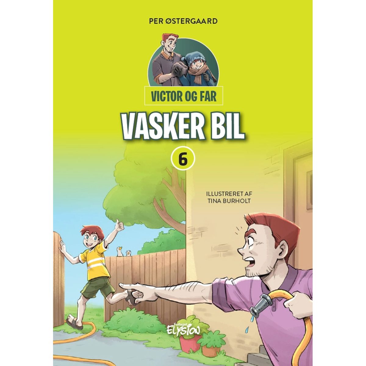 Victor og far vasker bil