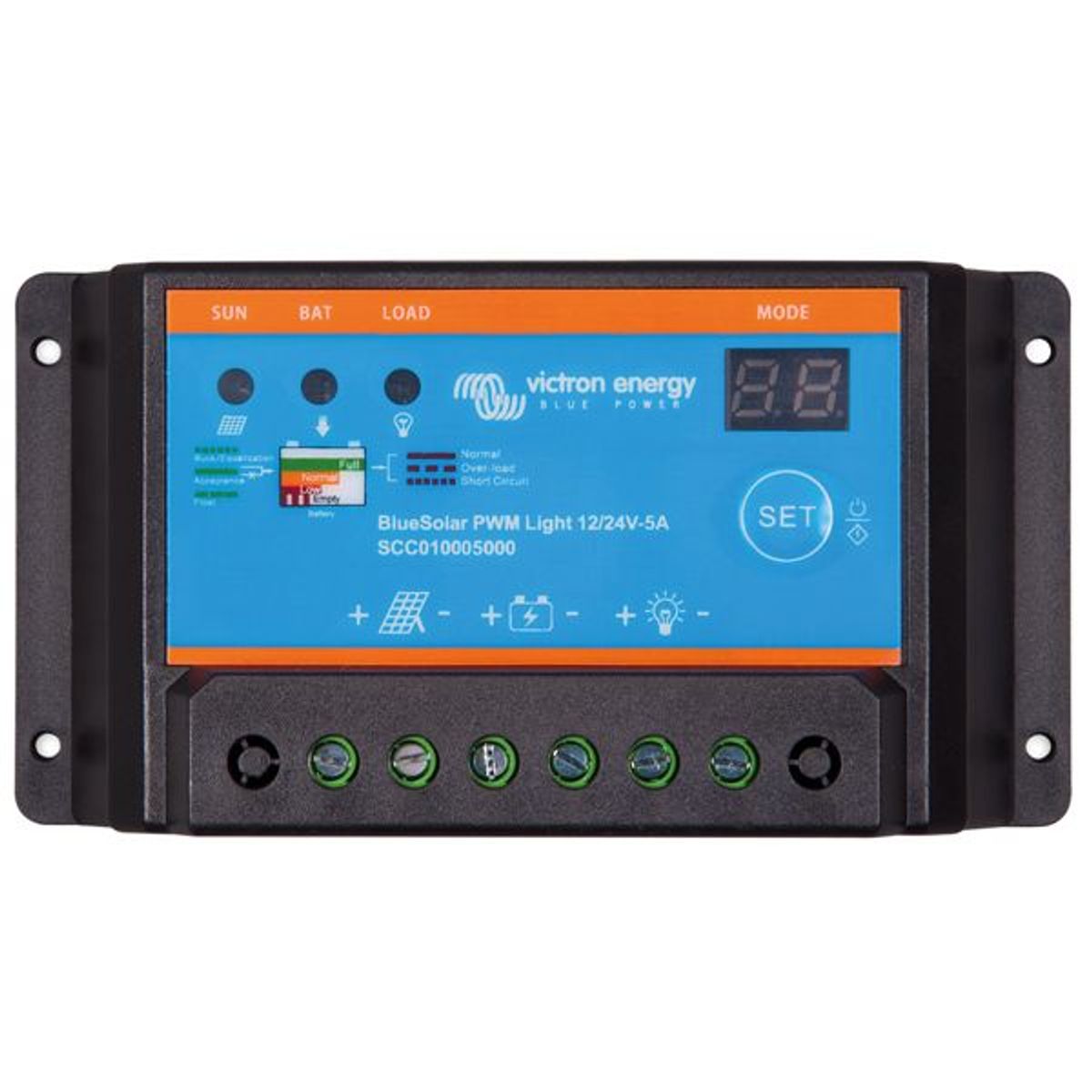 Victron BlueSolar PWM-LCD & USB 12/24V 5Amp - 1251645