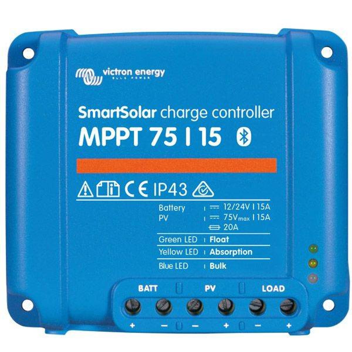 Victron mppt smart 75/10 regulator 145wp 12v / 290wp 24v - 1251550