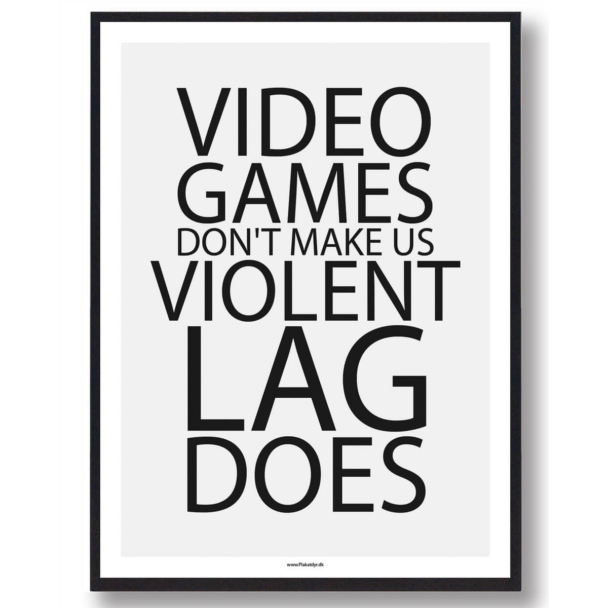 Video games - gamerplakat (Størrelse: S - 21x29,7cm (A4))