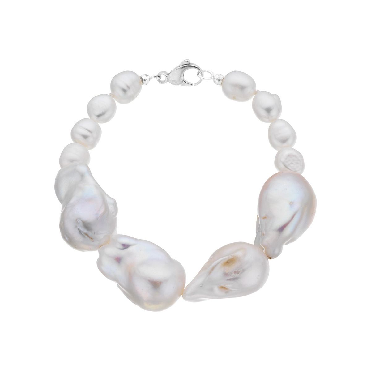 View Jewellery - Pearl Baroq armbånd sølv sterlingsølv