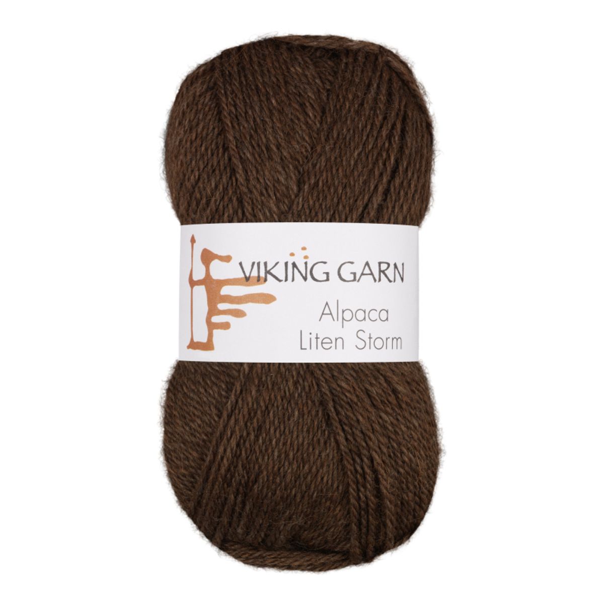 Viking Alpaca Liten Storm 708 Brun, Alpaca / Merino uld, fra Viking