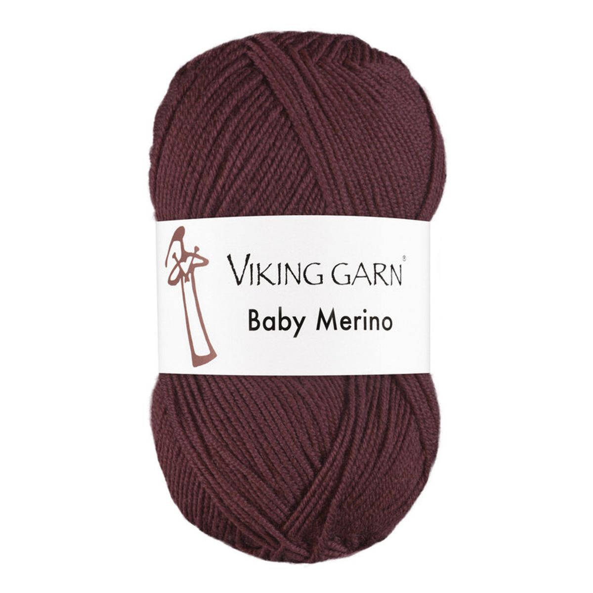 Viking Baby Merino - 272 Mørk burgunder, Merinould, fra Viking