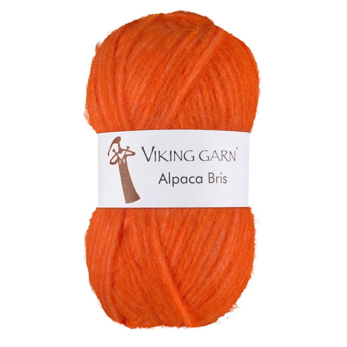 Viking Bris - Stærk Orange 371, Alpacagarn, fra Viking