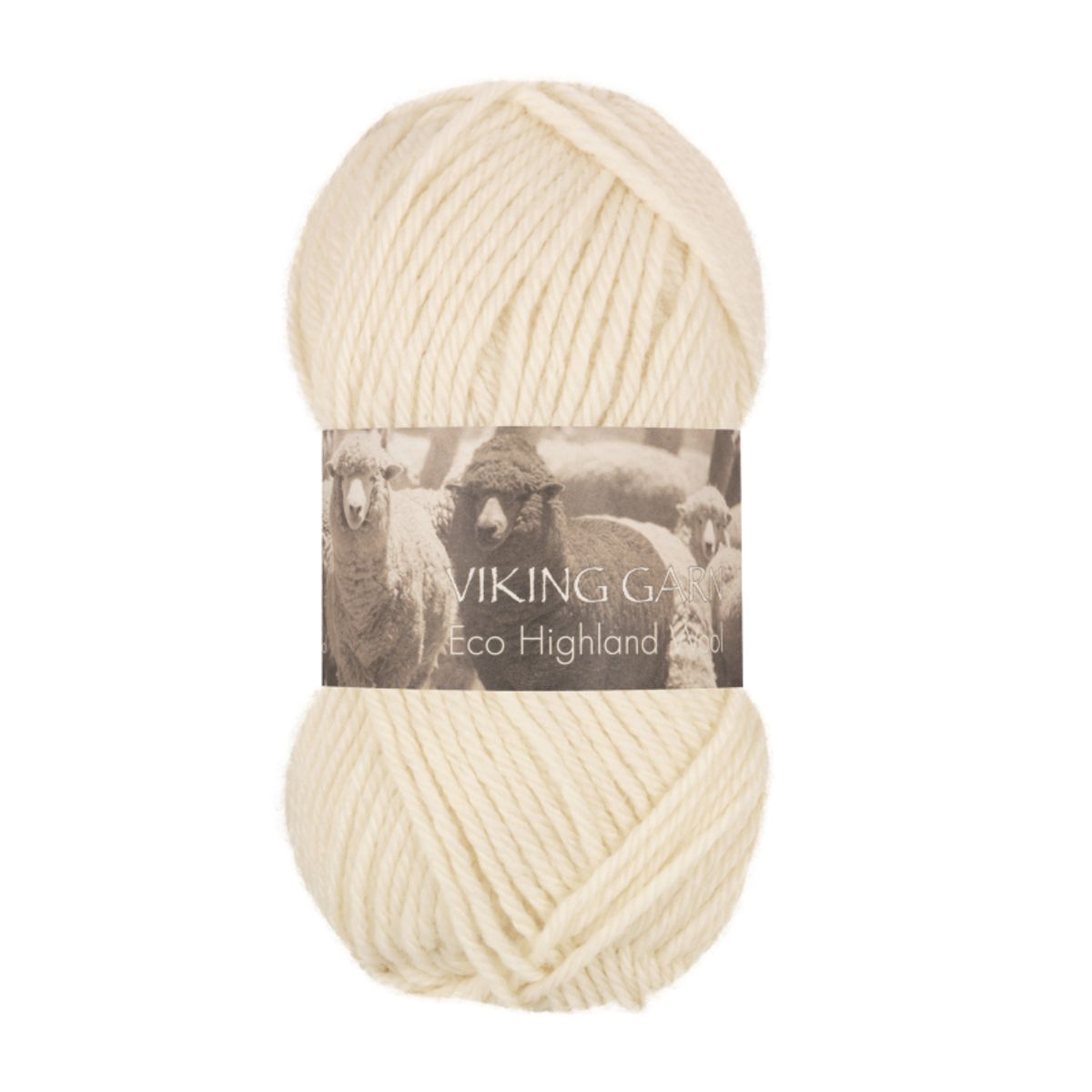 Viking Eco Highland Wool 202 Natur, Uldgarn, fra Viking