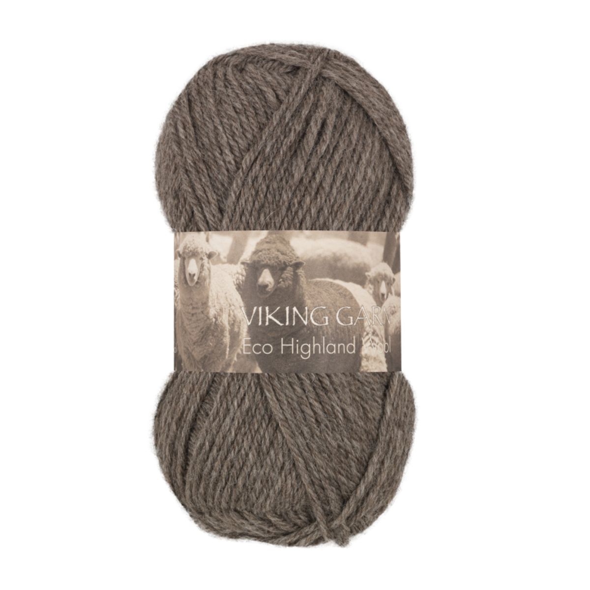 Viking Eco Highland Wool 215 Grå, Uldgarn, fra Viking