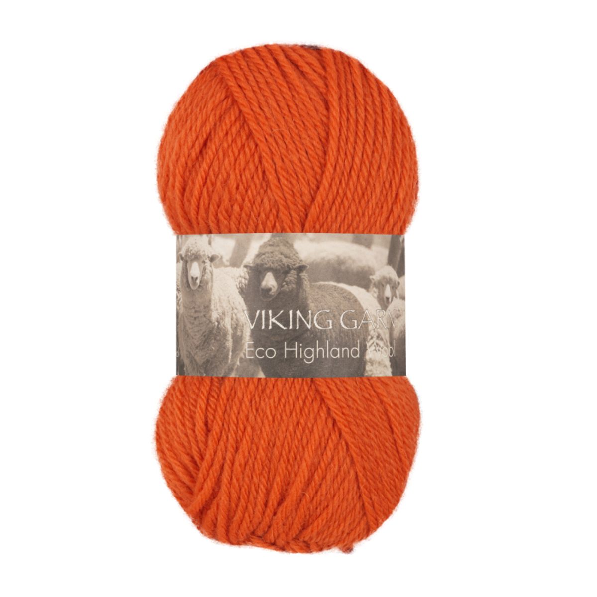 Viking Eco Highland Wool 251 Orange, Uldgarn, fra Viking