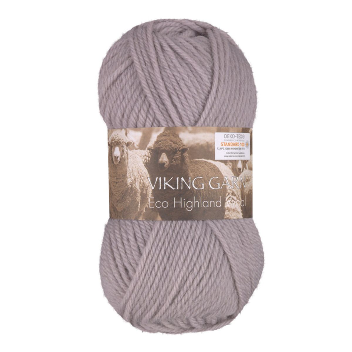 Viking Eco Highland Wool 266 Støvet lilla, Uldgarn, fra Viking