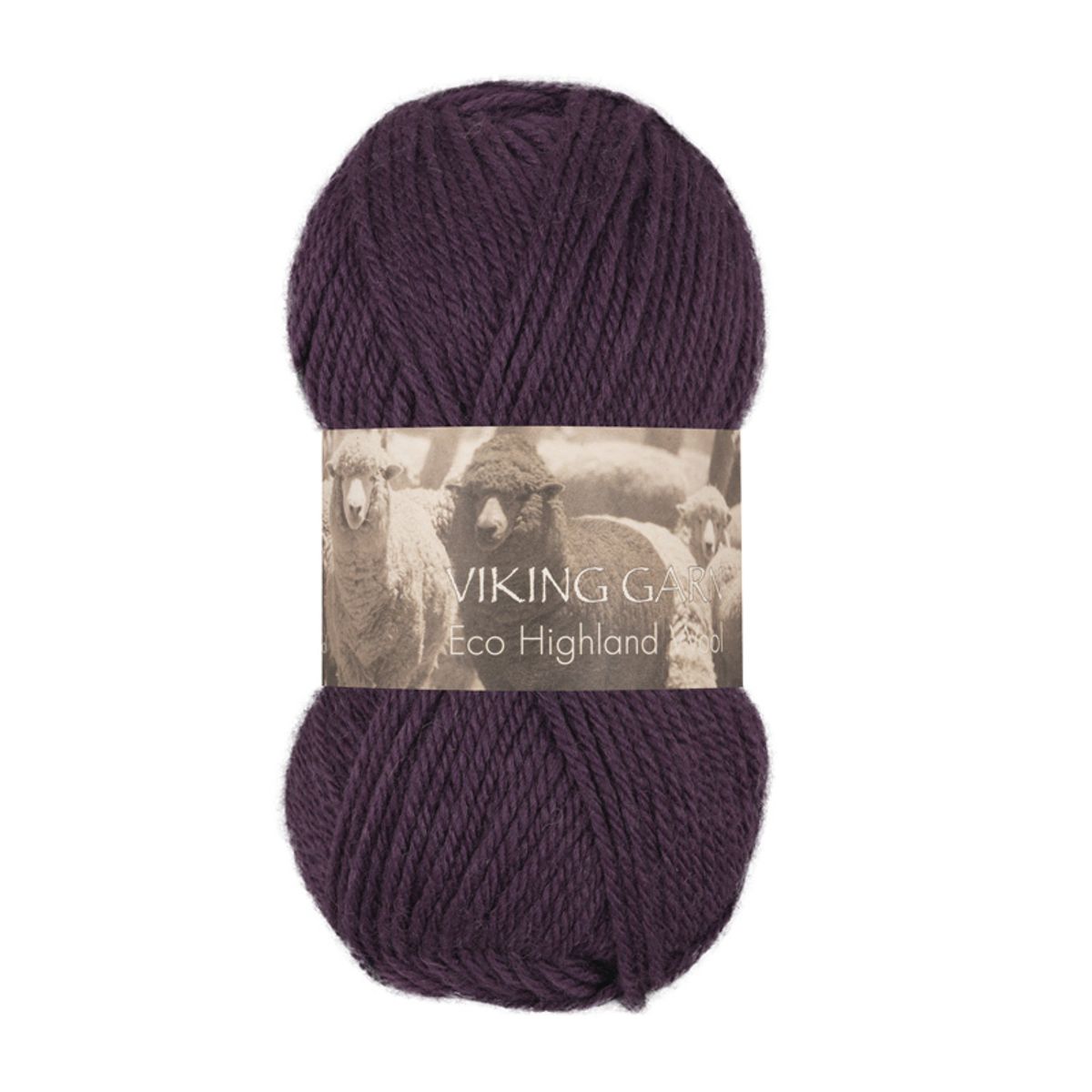 Viking Eco Highland Wool 269 Mørk lilla, Uldgarn, fra Viking