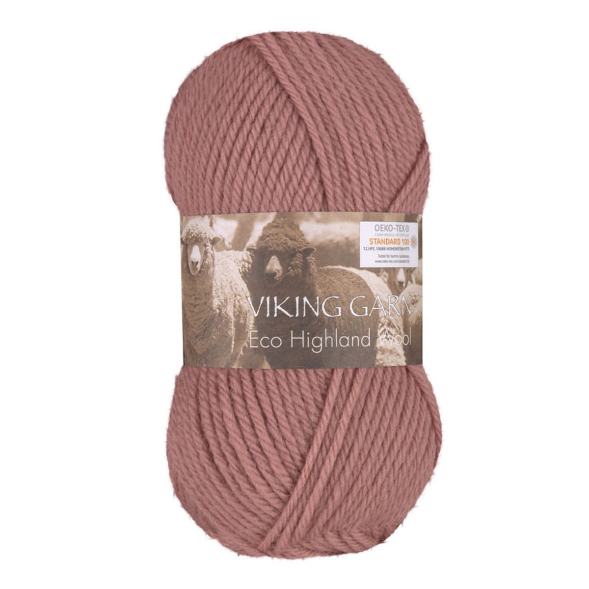 Viking Eco Highland Wool 282 Gammelrosa, Uldgarn, fra Viking