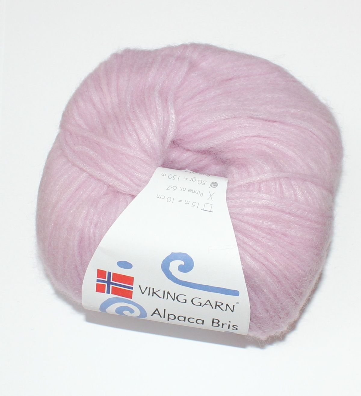 Viking Garn Alpaca Bris - Lyslilla farve 367, 50 gram