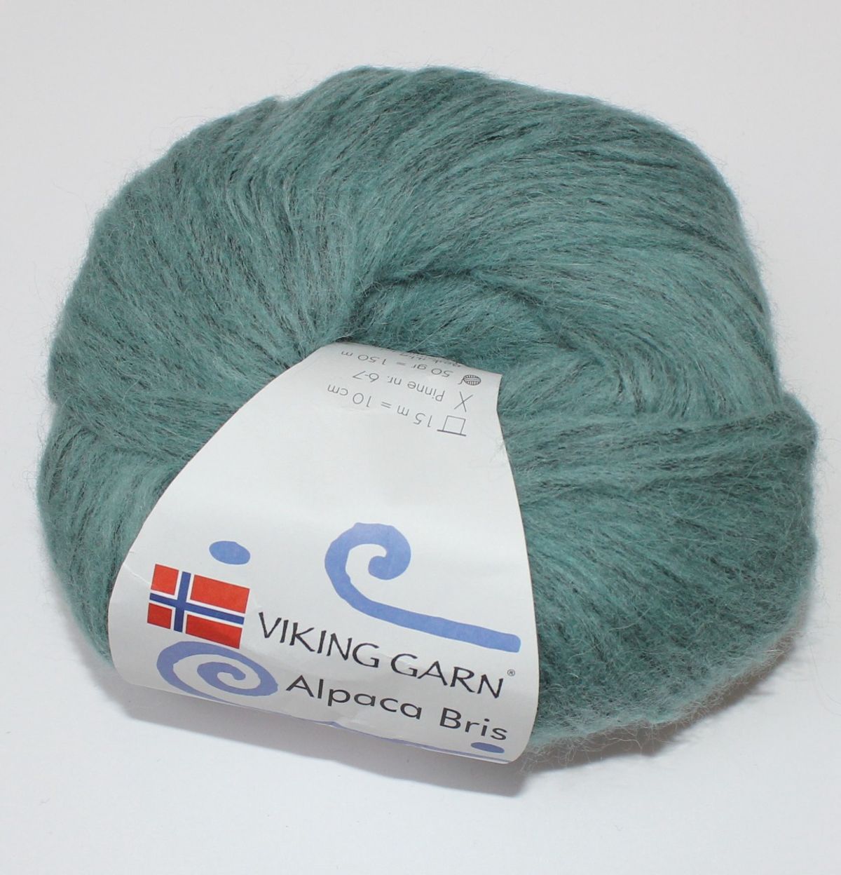 Viking Garn Alpaca Bris - Petrol farve 338, 50 gram