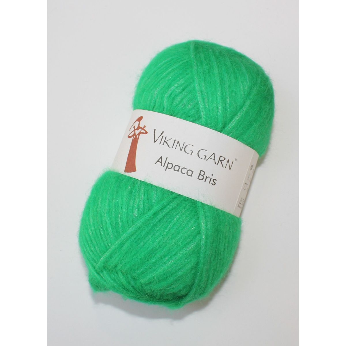 Viking Garn Alpaca Bris - Stærk grøn farve 337, 50 gram