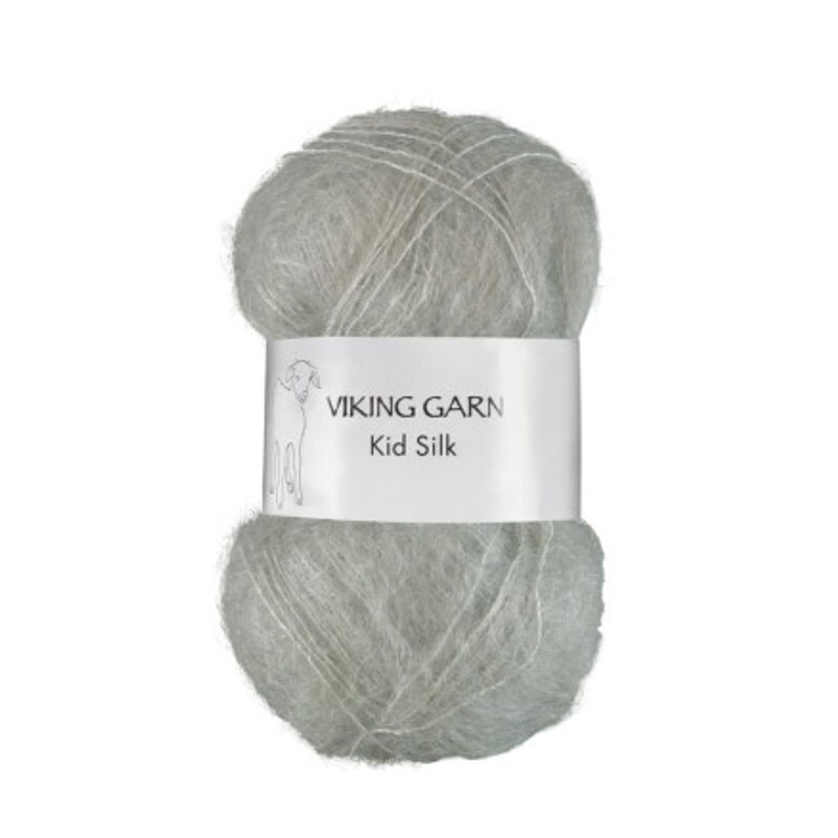 Viking Garn Kid-Silk Støvet Lys Grøn