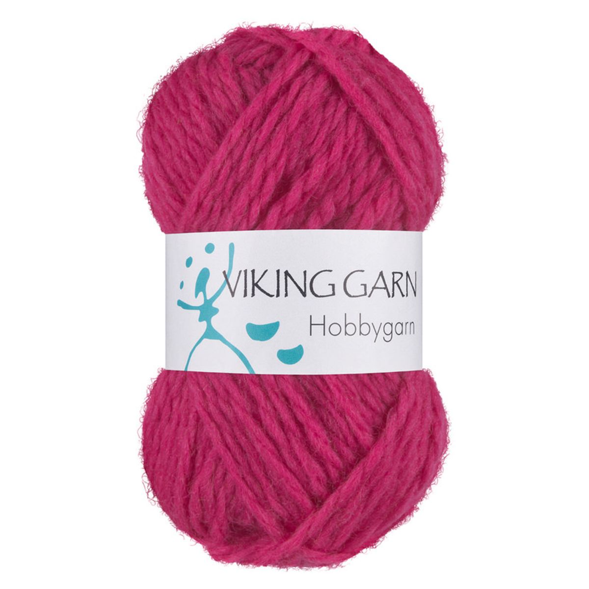 Viking Hobbygarn 963 Stærk rosa, Uldgarn, fra Viking